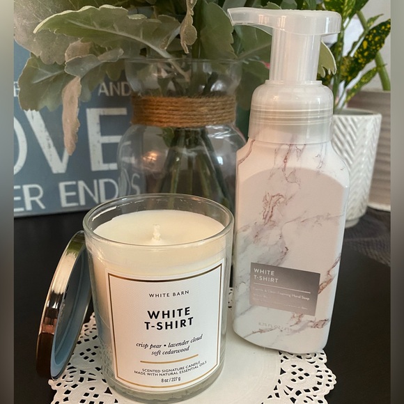 Bath & Body Works Accents Bath Body Works White Tshirt Single Wick